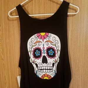Journey's Sugar Skull muscle tank top sz. M